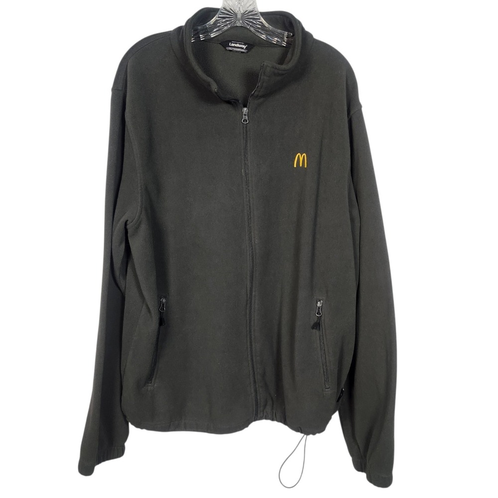 Landway McDonald's Soft Shell Jacket Adult XL Gray Full-Zip Employee Workwear